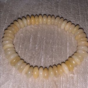 Yellow calcite crystal bracelet